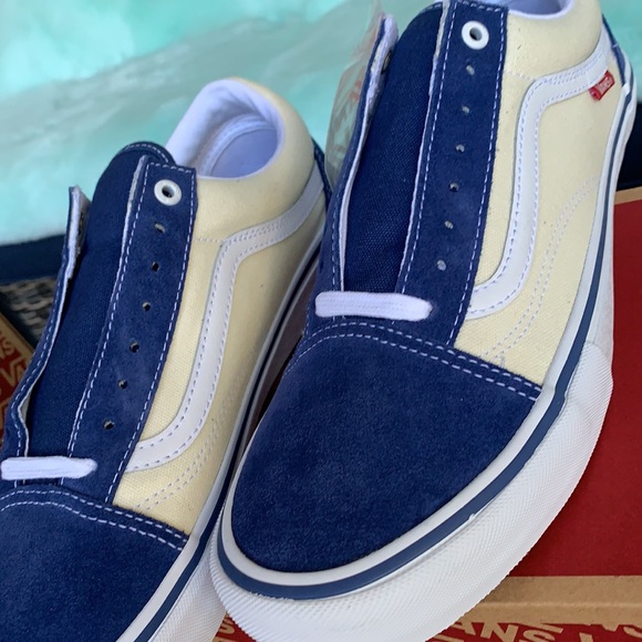 VANS OLD SKOOL PRO SLY NAVY/CLASSIC WHITE MENS - Picture 12 of 15